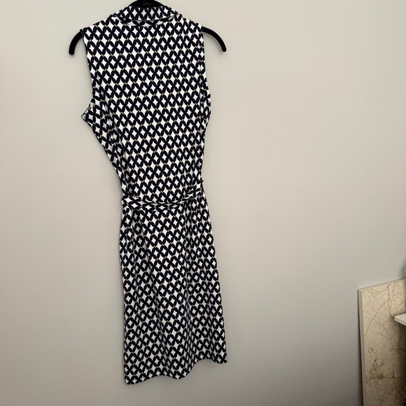 Charter Club Navy White Patterned Shirtdress SMALL - Picture 7 of 11